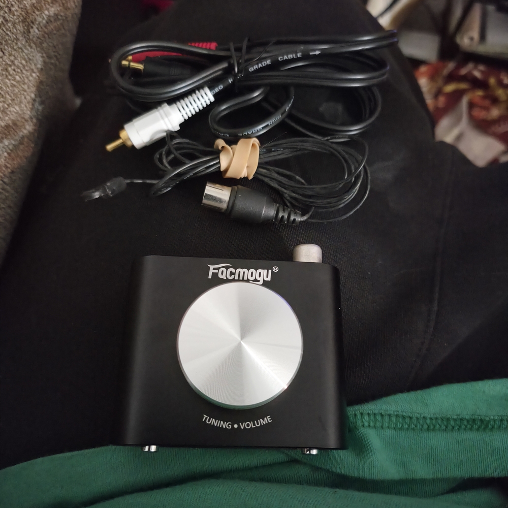 Black Portable Audio Tuner